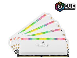CORSAIR Dominator Platinum RGB 64GB (4 x 16GB) 288-Pin DDR4 SDRAM DDR4 3600 (PC4 28800) Intel XMP 2.0 Desktop Memory Model CMT64GX4M4K3600C18W