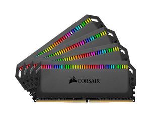 CORSAIR Dominator Platinum RGB 32GB (4 x 8GB) 288-Pin PC RAM DDR4 3200 (PC4 25600) Desktop Memory Model CMT32GX4M4E3200C16