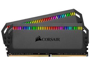 CORSAIR Dominator Platinum RGB 64GB (2 x 32GB) 288-Pin PC RAM DDR4 3200 (PC4 25600) Desktop Memory Model CMT64GX4M2E3200C16