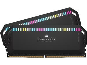 CORSAIR Dominator Platinum RGB 32GB (2 x 16GB) 288-Pin PC RAM DDR5 5200 (PC5 41600) Intel XMP 3.0 Desktop Memory Model CMT32GX5M2B5200C40