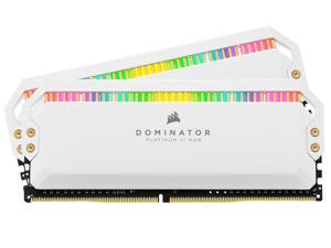 CORSAIR Dominator Platinum RGB 32GB (2 x 16GB) 288-Pin PC RAM DDR4 3600 (PC4 28800) Desktop Memory Model CMT32GX4M2D3600C18W
