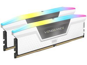CORSAIR Vengeance RGB 32GB (2 x 16GB) 288-Pin PC RAM DDR5 5200 (PC5 41600) Desktop Memory Model CMH32GX5M2B5200C40W