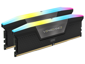 CORSAIR Vengeance RGB 32GB (2 x 16GB) 288-Pin PC RAM DDR5 6400 (PC5 51200) Desktop Memory Model CMH32GX5M2B6400C36
