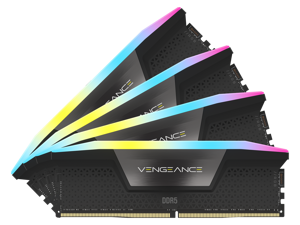 CORSAIR Vengeance RGB 64GB (4 x 16GB) 288-Pin PC RAM DDR5 6400 (PC5 51200) Desktop Memory Model CMH64GX5M4B6400C32
