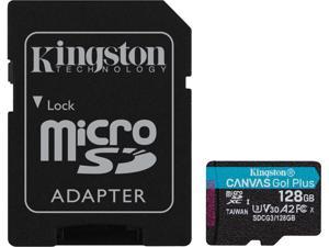 Kingston Canvas Go! Plus 128GB microSDXC Flash Card w/ Adapter Model SDCG3/128GBCR