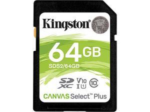 Kingston Canvas Select Plus 64GB Secure Digital Extended Capacity SDXC Flash Memory Model SDS264GBCR