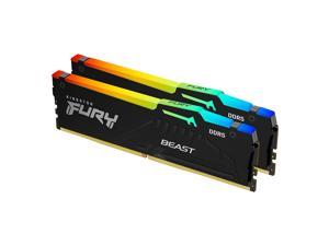 Kingston FURY Beast RGB 32GB (2 x 16GB) DDR5 5600 (PC5 44800) Memory (Desktop Memory) Model KF556C36BBEAK2-32