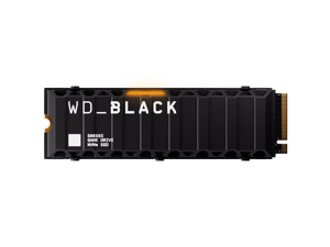 WD_BLACK 4TB SN850X NVMe Internal Gaming SSD Solid State Drive with Heatsink - Works with Playstation 5, Gen4 PCIe, M.2 2280, Up to 7,300 MB/s - WDS400T2XHE