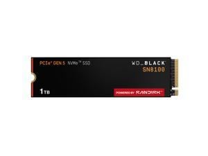 WD_BLACK 1TB SN8100 NVMe SSD Internal Solid State Drive - Gen 5 PCIe 5.0x4, M.2 2280, Seq. Read Speeds Up to 14,900 MB/s, Best for AI Applications, Gaming, and Video Editing - WDS100T1X0M