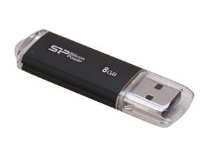 Silicon Power Ultima II-I Series 8GB USB 2.0 Flash Drive (Black) Model SP008GBUF2M01V1K