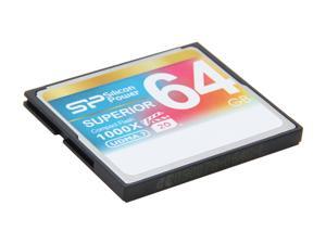 Silicon Power Superior 64GB Compact Flash (CF) Flash Card Model SP064GBCFC1K0V10 Silicon Power Superior 64GB Compact Flash (CF) Flash Card Model SP064GBCFC1K0V10