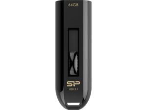 Silicon Power 64GB Blaze B21 Retractable Capless USB 3.1 Gen 1/ USB 3.0 Flash Drive for Windows/Mac - Black (SP064GBUF3B21V1K) Silicon Power 64GB Blaze B21 Retractable Capless USB 3.1 Gen 1/ USB 3.0 Flash Drive for Windows/Mac - Black (SP064GBUF3B21V1K)