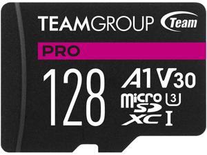 Team Group 128GB Micro SDXC PRO A1 U3 V30 Card Speed Up to 100MB/s (TPUSDX128GIV30A1P03) Team Group 128GB Micro SDXC PRO A1 U3 V30 Card Speed Up to 100MB/s (TPUSDX128GIV30A1P03)