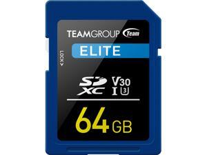 Team Group 64GB Elite SD Card UHS-I U3 V30 Read/Write Speed Up to 90/45MB/s (TESDXC64GIV3001) Team Group 64GB Elite SD Card UHS-I U3 V30 Read/Write Speed Up to 90/45MB/s (TESDXC64GIV3001)