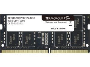 Team Elite 32GB 260-Pin DDR4 SO-DIMM DDR4 3200 (PC4 25600) Laptop Memory Model TED432G3200C22-S01