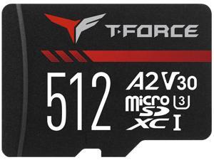 Team Group T-FORCE GAMING A2 CARD microSDXC 512GB UHS-I/U3/V30/A2 RETAIL W/o Adapter, Read/Write Speed Up to 100/90MB/s (TTUSDX512GIV30A202) Team Group T-FORCE GAMING A2 CARD microSDXC 512GB UHS-I/U3/V30/A2 RETAIL W/o Adapter, Read/Write Speed Up to 100/90MB/s (TTUSDX512GIV30A202)