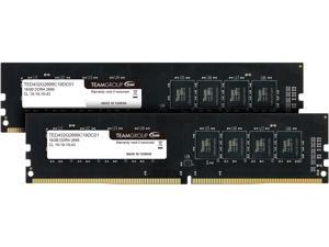 Team Elite 32GB (2 x 16GB) 288-Pin PC RAM DDR4 2666 (PC4 21300) Desktop Memory Model TED432G2666C19DC01