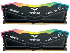 Team T-Force Delta RGB 32GB (2 x 16GB) 288-Pin PC RAM DDR5 6400 (PC5 51200) Intel XMP 3.0 Desktop Memory Model FF3D532G6400HC40BDC01