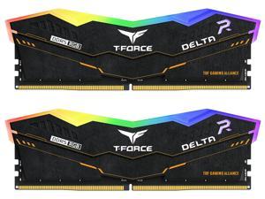Team T-Force Delta TUF Gaming RGB 32GB (2 x 16GB) 288-Pin PC RAM DDR5 6400 (PC5 51200) Desktop Memory Model FF5D532G6400HC40BDC01