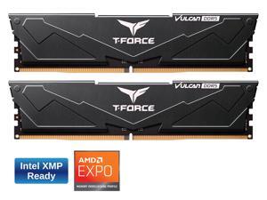 Team T-Force Vulcan 32GB (2 x 16GB) 288-Pin PC RAM DDR5 6000 (PC5 48000) Desktop Memory Model FLBD532G6000HC38ADC01