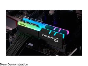 G.SKILL TridentZ RGB Series 64GB (2 x 32GB) 288-Pin DDR4 SDRAM DDR4 2666 (PC4 21300) Desktop Memory Model F4-2666C19D-64GTZR G.SKILL TridentZ RGB Series 64GB (2 x 32GB) 288-Pin DDR4 SDRAM DDR4 2666 (PC4 21300) Desktop Memory Model F4-2666C19D-64GTZR