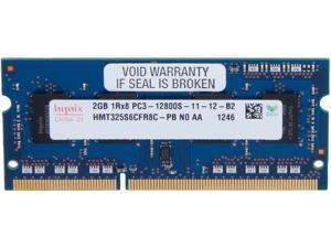 Hynix 2GB 204-Pin DDR3 SO-DIMM DDR3 1600 (PC3 12800) Laptop Memory Model HMT325S6CFR8C-PB