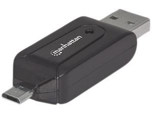 Manhattan imPORT Reader, Mobile OTG Adapter, 1-Port USB 2.0 to Micro USB, 24-in-1 Card Reader/Writer Manhattan imPORT Reader, Mobile OTG Adapter, 1-Port USB 2.0 to Micro USB, 24-in-1 Card Reader/Writer