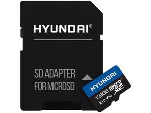 Hyundai 128GB microSDXC UHS-I U3, V30 Memory Card with SD Adapter, (SDC128GU3)