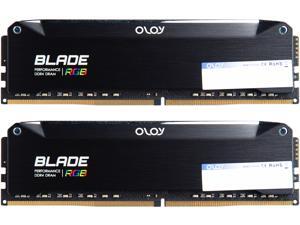 OLOy Blade RGB 32GB (2 x 16GB) 288-Pin DDR4 SDRAM DDR4 3600 (PC4 28800) Desktop Memory Model ND4U1636181DRKDE OLOy Blade RGB 32GB (2 x 16GB) 288-Pin DDR4 SDRAM DDR4 3600 (PC4 28800) Desktop Memory Model ND4U1636181DRKDE