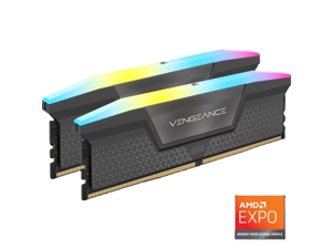 CORSAIR Vengeance RGB 32GB (2 x 16GB) 288-Pin PC RAM DDR5 6000 (PC5 48000) Desktop Memory Model CMH32GX5M2N6000Z30