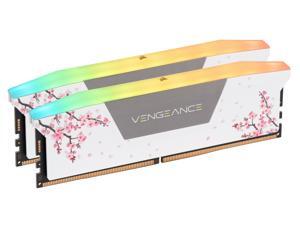 CORSAIR Vengeance RGB 32GB (2 x 16GB) 288-Pin PC RAM DDR5 6000 (PC5 48000) Custom Lab Cherry Blossom Desktop Memory Model CMH32GX5M2B6000Z30WCB - White