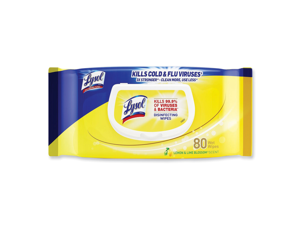 Lysol Disinfecting Wipes Flatpacks, 6.69 x 7.87, Lemon and Lime Blossom, 80 Wipes/Flat Pack, 6 Flat Packs/Carton RAC99716CT
