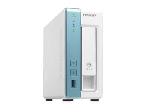 QNAP 1-Bay Personal Cloud NAS for Backup and Data Sharing 4-core 1.7GHz 1GB RAM w/ Lockable Drive Tray TS-131K-US