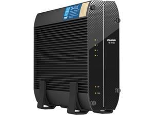 QNAP TS-410E-8G-US 4 Bay Professional fanless Desktop NAS with Intel Celeron Quad-core Processor, 8 GB DDR4 RAM and Dual 2.5GbE (2.5G/1G/100M) Network Connectivity (Diskless)