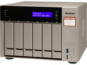 Qnap 6-bay NAS/iSCSI IP-SAN, AMD R series Quad-core 2.1GHz, 4GB RAM, 10G-ready (TVS-673e-4G-US) Qnap 6-bay NAS/iSCSI IP-SAN, AMD R series Quad-core 2.1GHz, 4GB RAM, 10G-ready (TVS-673e-4G-US)
