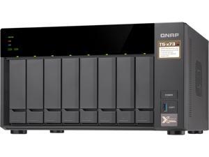 QNAP TS-873-4G-US 8-Bay NAS/iSCSI IP-SAN, AMD R Series Quad-core 2.1GHz, 4GB RAM, 10G-Ready QNAP TS-873-4G-US 8-Bay NAS/iSCSI IP-SAN, AMD R Series Quad-core 2.1GHz, 4GB RAM, 10G-Ready