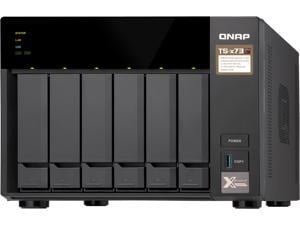 QNAP TS-673-4G-US 6-Bay NAS/iSCSI IP-SAN, AMD R Series Quad-core 2.1GHz, 4GB RAM, 10G-Ready QNAP TS-673-4G-US 6-Bay NAS/iSCSI IP-SAN, AMD R Series Quad-core 2.1GHz, 4GB RAM, 10G-Ready