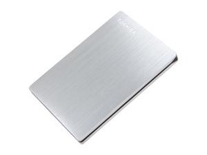 TOSHIBA 500GB Canvio Slim Portable Hard Drive USB 3.0 Model HDTD105XS3D1 Silver