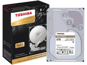 Toshiba N300 8TB NAS Internal Hard Drive 7200 RPM SATA 6Gb/s 128MB Cache 3.5" (Retail Package)