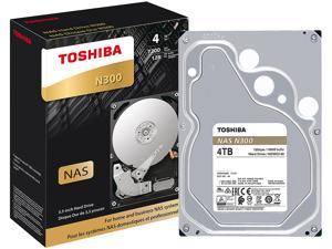 Toshiba N300 4TB NAS Internal Hard Drive 7200 RPM SATA 6Gb/s 128MB Cache 3.5inch - HDWQ140XZSTA (RETAIL PACKAGE)