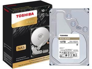 TOSHIBA N300 HDWG11AXZSTA 10TB 7200 RPM 256MB Cache SATA 6.0Gb/s 3.5" Internal Hard Drive