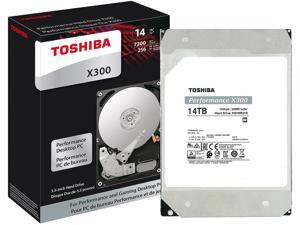 TOSHIBA X300 HDWR21EXZSTA 14TB 7200 RPM 256MB Cache SATA 6.0Gb/s 3.5" Internal Hard Drive