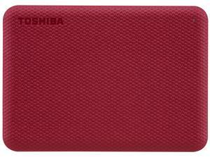 TOSHIBA 2TB Canvio Advance Portable External Hard Drive USB 3.0 Model HDTCA20XR3AA Red