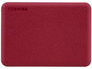 TOSHIBA 4TB Canvio Advance Portable External Hard Drive USB 3.0 Model HDTCA40XR3CA Red