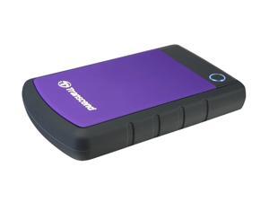 Transcend 1TB StoreJet 25H3 Military-grade Shock Resistance Portable External Hard Drive USB 3.0 Model TS1TSJ25H3P Purple Transcend 1TB StoreJet 25H3 Military-grade Shock Resistance Portable External Hard Drive USB 3.0 Model TS1TSJ25H3P Purple