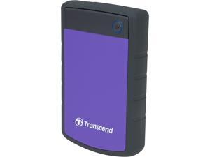 Transcend 2TB StoreJet 25H3 Military-grade Shock Resistance Portable External Hard Drive USB 3.0 Model TS2TSJ25H3P Purple Transcend 2TB StoreJet 25H3 Military-grade Shock Resistance Portable External Hard Drive USB 3.0 Model TS2TSJ25H3P Purple