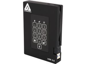 APRICORN Aegis Padlock Fortress 1TB USB 3.0 Portable FIPS 140-2 Encrypted External Hard Drive With PIN Access A25-3PL256-1000F