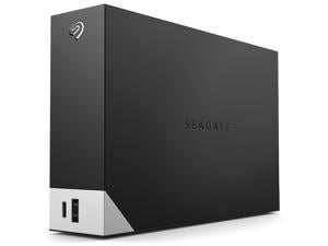 Seagate One Touch 10TB USB-C and USB 3.0 3.5" External Desktop Drive with Hub STLC10000400 Black