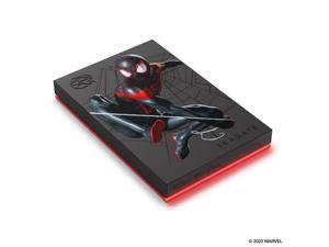 Seagate Miles Morales Special Edition FireCuda External HDD 2TB - USB 3.2 Gen 1, LED RGB lighting Red (STKL2000419)