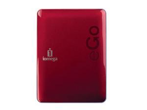 iomega eGo Portable 250GB USB 2.0 2.5" External Hard Drive w/Protection Suite 34646 Ruby Red